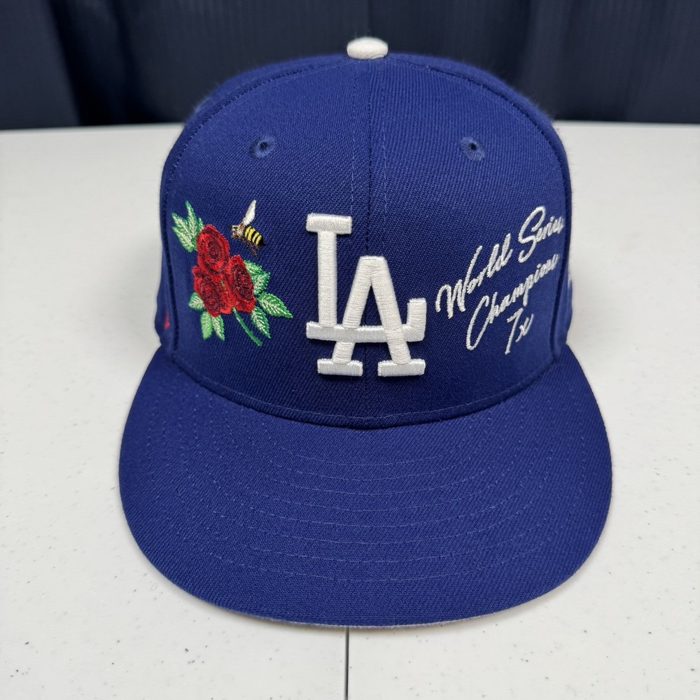 Los Angeles Dodgers New Era Royal 7x MLB World Series Champions 59 Fifty 7 3/8